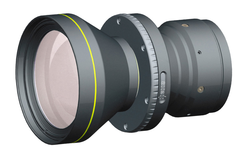 A CAD rendering of the new Rodenstock Aperture Only shutter solution.